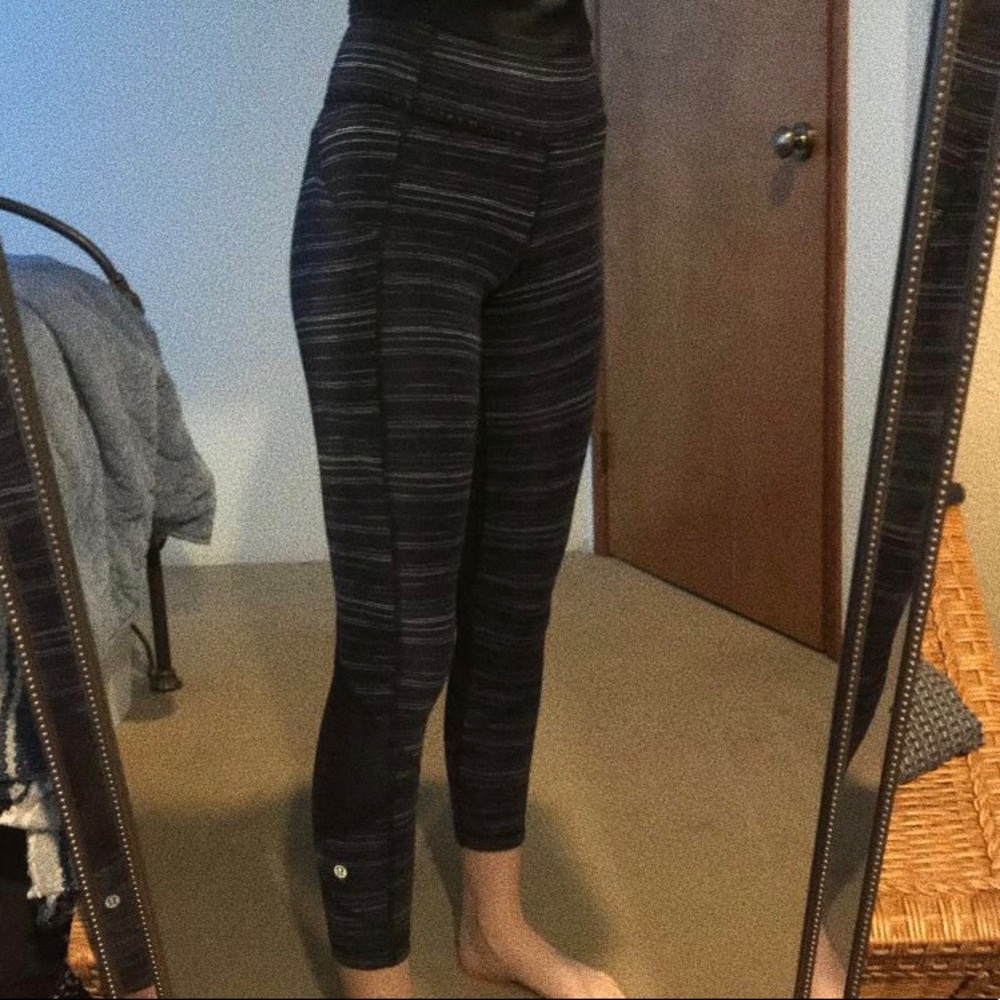 Lululemon Colored Leggings with Mesh